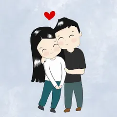A sweet and simple custom illustration of a couple, perfect for an anniversary or just because. This digital doodle captures the warmth and affection of a relationship in my signature style.
