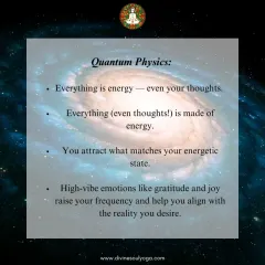 We explore concepts from Quantum Physics, explaining how everything, including your thoughts, is energy. You attract what matches your energetic state.