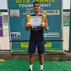 A testament to our junior development program. NTC's Yashvardhan Singh showcases his double victory, securing both the Singles and Doubles titles at the Under-14 Championship Series in Gurugram.