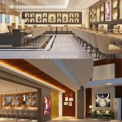 A look inside the Aisshpra Jewellers showroom, where we designed a sophisticated and streamlined customer experience. The long display counters, clean lines, and focused lighting ensure that the jewelry remains the undisputed hero of the space.