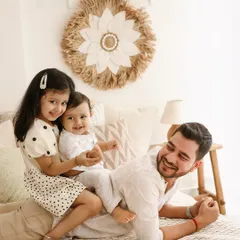 A dad is his children's first playmate. I love capturing these fun, candid moments of dads playing with their kids. It’s a beautiful reminder of the laughter and joy that fills a home.
