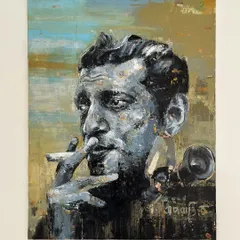 A tribute to the master filmmaker, Satyajit Ray. This 3x4 feet acrylic on canvas was created using my custom-designed palette knives to achieve this distinct 'abstructure' style. It’s a piece for the true cinephile.