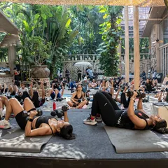 It’s not just about the workout, it’s about the community. This is a shot from our outdoor training event, where the energy is just as important as the exercise.