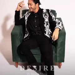 A moment of relaxed confidence. Shreyas Talpade wears my bespoke ceremonial jacket, a piece that is as comfortable as it is commanding. The intricate embroidery adds a layer of luxury to the classic black ensemble.