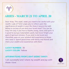 A weekly tarot prediction for Aries. This reading urges you to reflect on the true meaning of wealth, which encompasses a healthy body, mind, and spirit, not just material goals. Share your wisdom and experiences with loved ones.