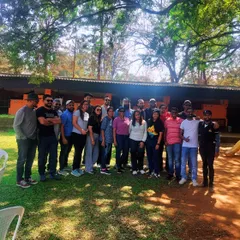 The team from Decathlon enjoying a fun-filled outing at our school. We offer tailored corporate packages that can include everything from horse rides to behind-the-scenes stable tours.