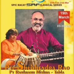 Glad to be going on stage again for a SPIC MACAY classical series concert at a school in Greater Kailash.