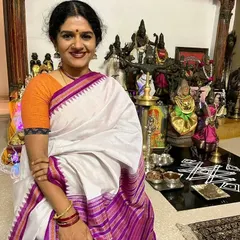 Posing with my home temple during Navaratri. My faith and my art are deeply intertwined, and festivals like these are a time for reflection and gratitude.
