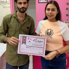 Celebrating another graduate of the Nails Mechanic Academy. She has successfully completed the full professional course and is now a certified nail technician.