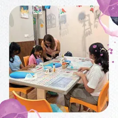 Here I am guiding students during a weekend resin art workshop. I make sure everyone gets hands-on help to bring their vision to life.