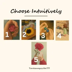 The selection page for the August "Pick a Pile" reading. Choose one of the five images intuitively to receive your message for the month.