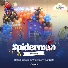 Your friendly neighborhood Spiderman is swinging by! This is a glimpse of our action-packed Spiderman-themed birthday party, complete with amazing decorations and superhero fun.