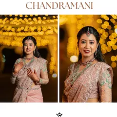 A close-up portrait collage of the bride, focusing on her expressive face and stunning jewelry. These shots are all about capturing her personality and elegance.