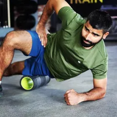 Targeting the IT band and tensor fasciae latae (TFL) with a foam roller. This can help alleviate tightness in the outer thigh and hip, which is a common issue for runners and athletes.