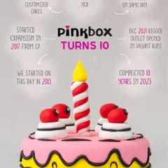 We turned 10. We started in 2013 as one of the first shops offering same day custom cakes. From a small outlet in Hauz Khas, we've grown to serve you across Delhi NCR, but our promise of freshness and quality has never changed.