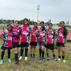 Another great team shot of our U16 and U14 girls at the Puma x Goequal tournament. The smiles and camaraderie show the strong team spirit we cultivate.