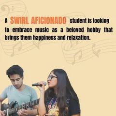 If you're looking to embrace music as a relaxing and joyful hobby, our 'Swirl AFICIONADO' program is perfect for you. We keep the lessons fun, flexible, and focused on the music you love.