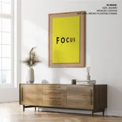 This image highlights our natural broad floating frame. This style creates a gap between the canvas and the frame, making the artwork appear to float for a sophisticated, gallery-quality look.