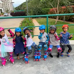 Wheels of joy! Nothing beats the smiles on our little skaters' faces as they learn, grow, and glide with confidence.