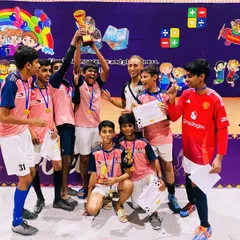 Pure elation from our Under-15 champions. The energy and excitement after winning the intra-academy title is what makes all the practice worthwhile.