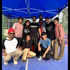 A group photo with the crew after an inspiring session. These events are a great opportunity for my students and me to learn from international artists and connect with the wider Indian dance scene.