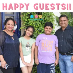 A picture of happy guests is the best testimonial. We love seeing families leave with big smiles after spending time at The Float House.