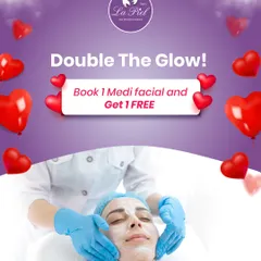 For Valentine's Day, I created a 'Double the Glow' offer with deals on Medi Facials, Face Lifting, and other treatments. It was a perfect opportunity for my patients to treat themselves or a loved one to the gift of confidence.
