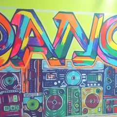 Take more chances, dance more dances! A close-up of the artwork in my studio that inspires us every day.