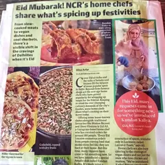 My work was featured in this Hindustan Times article about home chefs spicing up Eid festivities with vegan options. It highlights the growing shift towards compassionate eating during festivals.