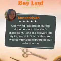 We love hearing that our clients are happy with their haircut and coloring. My stylist Neha made sure she was comfortable with the color selection and gave her a style she loved.