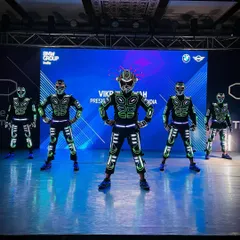 On stage for a major corporate event for BMW. Our Tron dancers are in formation, ready to deliver a high-energy performance that matches the innovation of the brand.