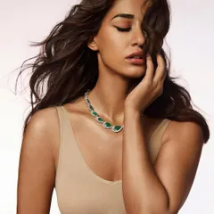 A powerful shot from the Lifestyle Asia cover story with Disha Patani. The makeup here was focused on a strong winged liner and glowing skin, paired with voluminous hair to create a truly glamorous editorial look.