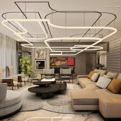This multi-story family home on Carter Road is an essence of quiet luxury, with interiors that strike a perfect balance between function and elegance. The use of natural stone brings timeless sophistication, while abstract lines in the lighting and bespoke art add depth and character.