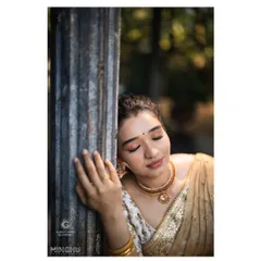 A serene and artistic portrait of Priyanka. This shot highlights the "no-makeup" makeup look, where the skin looks fresh and the features are subtly enhanced for a truly natural finish.