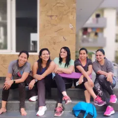 A candid moment with my amazing group of ladies after an outdoor workout. We support each other, laugh together, and push each other to be better. This is my tribe.