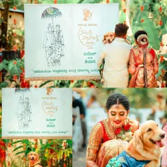 This Mantra Mangalya was special because it included the couple's adorable dog as part of the celebration.