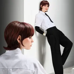The modern bob can change your whole aura. This sleek, precisely cut bob with a rich colour is sophisticated, chic, and effortlessly stylish.