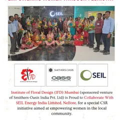 A powerful group photo celebrating the successful completion of our 14-day training in Nellore. We are so proud of every participant who is now equipped with professional floral design skills to support their livelihood.