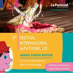 This was the poster for our performance at the International Puppet Festival in Barcelona, Spain. Taking our Rajasthani folk art to the world is a great honour. It shows that stories told with heart have no language barrier.