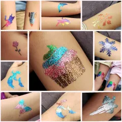 This collage highlights the variety of fun designs I offer. It features a cupcake, dolphins, a snowflake, an airplane, and more, showing there's something for everyone.