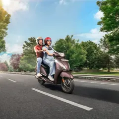 Another shot from the TVS Jupiter campaign, this time portraying a couple enjoying a ride. I often work with other models to create relatable scenes for lifestyle and automotive advertisements.