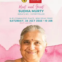 Don't miss this chance to meet India's number one storyteller, Sudha Murty, at Oxford Bookstore in Connaught Place. A perfect weekend event for young readers.