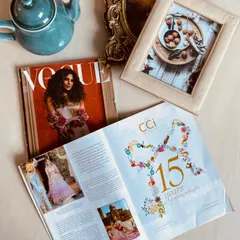 A look back at our 15-year journey, featured within the pages of Vogue. This spread celebrates over a decade of crafting dream events and curating unforgettable dining experiences, marking a significant milestone for our brand.
