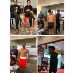 A collage showcasing our team's participation in the Open Bangalore MMA Championship. We are proud of all our fighters, with special congratulations to Shobha and Akshatha for each securing a 3rd place finish in their respective categories.