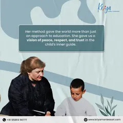Dr. Montessori gave us a vision of peace, respect, and trust in the child's inner guide. Her method is more than just an approach to education.
