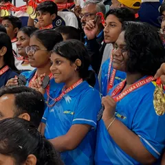 A candid moment of celebration with our new shooters, proudly displaying the 15 medals they earned at a recent competition. Their smiles reflect their hard work and success.