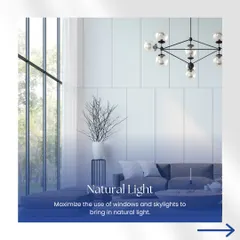 Maximizing natural light is a key part of our design philosophy. We use large windows and skylights to bring in sunlight, making your home feel bright, airy, and more spacious.