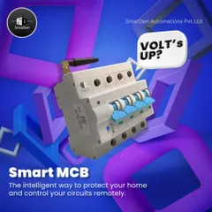 Volt's up? Our Smart MCB is the intelligent way to protect your industrial and commercial circuits. It provides remote control, scheduling to match shift timings, and protection against overload and leakage. Safety ka update aagaya!