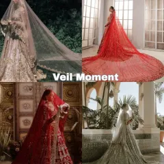 The Veil Moment. A long, dramatic veil can create absolutely breathtaking photos. Here are some ideas for capturing that magical veil shot on your wedding day.