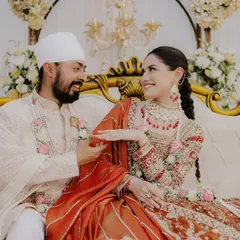 A playful, candid moment between a Sikh couple at ITC Dwarka. It’s these lighthearted interactions, the shared glances and smiles, that I believe are the soul of a wedding album.